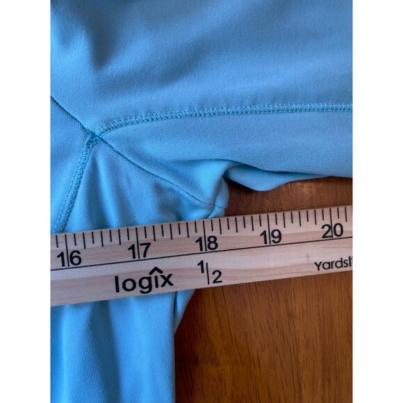 Hind Womens Half-Zip Pullover Sz M Light Blue Athleticleisure Lightweight Jacket - Picture 3 of 8
